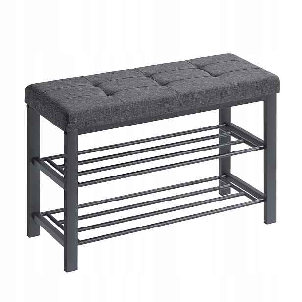 Botník se sedákem Lavička s policí na boty Songmics 31 x 81 x 49 cm