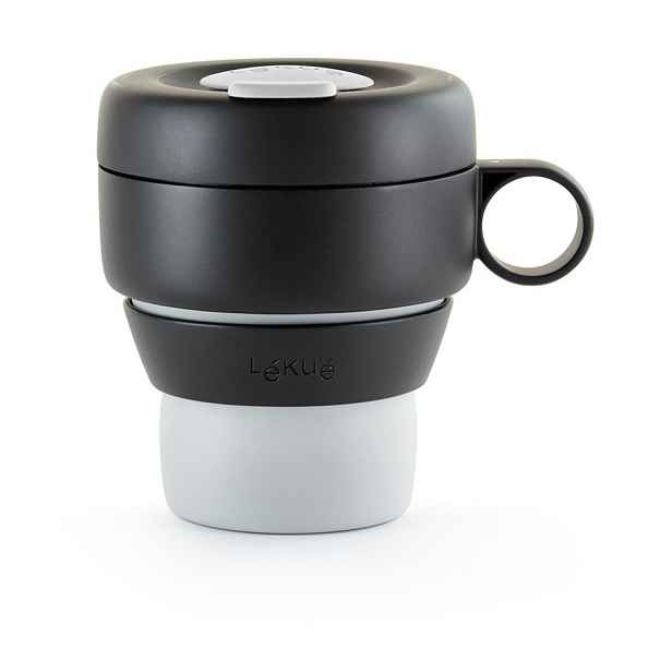 Černý termo hrnek 400 ml To Go – Lékué