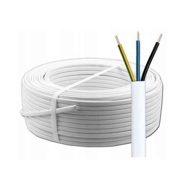 Elektrický plochý kabel YDYp 3x 2,5 mm 100 m Aks Zielonka 450/750 V