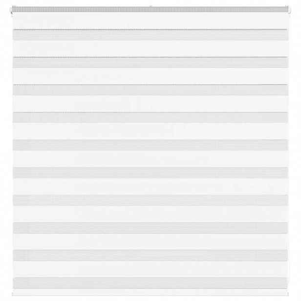 vidaXL Zebra roleta bílá 150x100 cm šířka látky 145,9 cm polyester