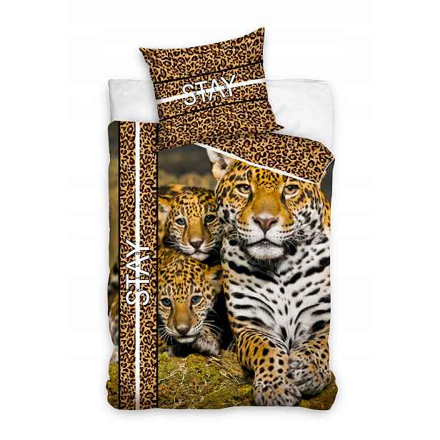 Povlečení 160x200 Leopard Afrika povlečení 70x80