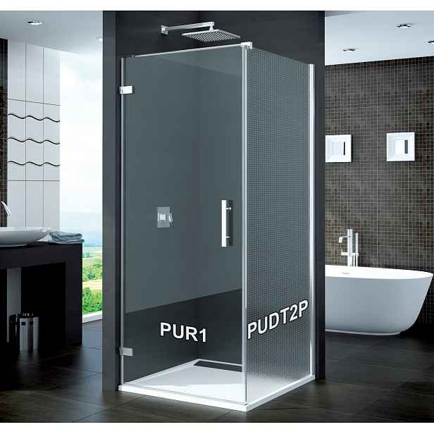 SanSwiss PUDT2P 080 10 30 Boční stěna sprchová 80 cm, chrom/mastercarré