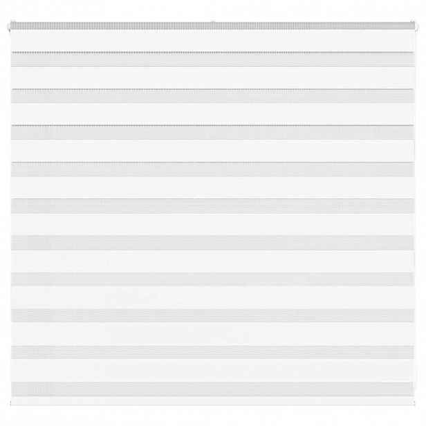 vidaXL Zebra roleta bílá 155x100 cm šířka látky 150,9 cm polyester