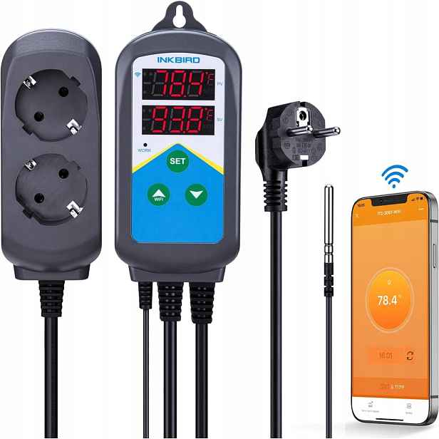 Inkbird ITC-306TW Termostat s regulací teploty Wi-Fi Topení