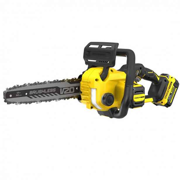 Stanley - 18V AKU řetězová pila 30 cm, 1x aku 4,0 Ah Li-Ion, nabíječka SFMCCS730M1-QW