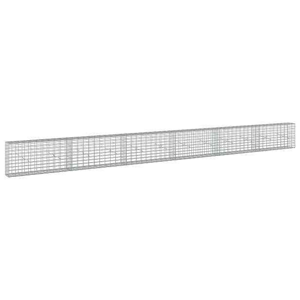 vidaXL Gabion s drátem 3,5 mm a síťkou 5x10 cm 600x20x50 cm