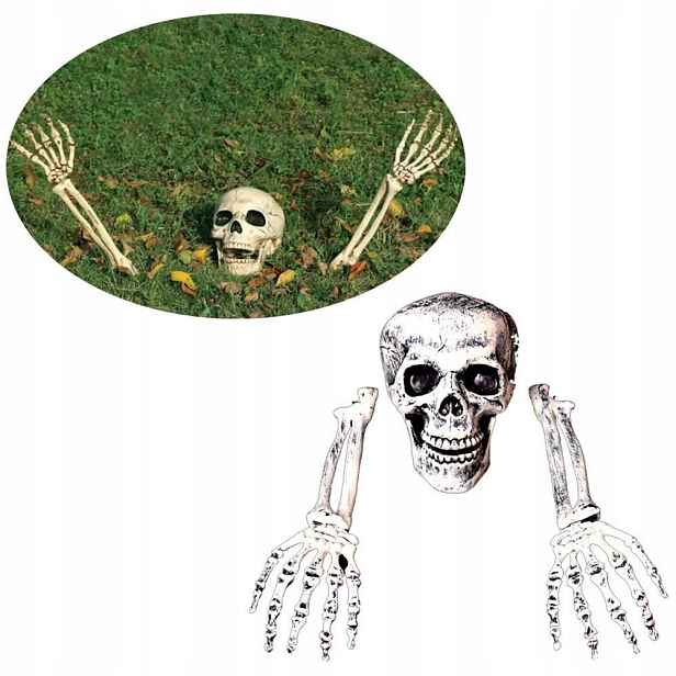 Dekorace Zakopaný kostlivec Halloween hororu