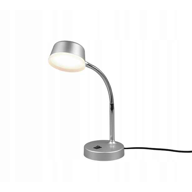 noční stolní lampa Led nastavitelná stříbrná Rl