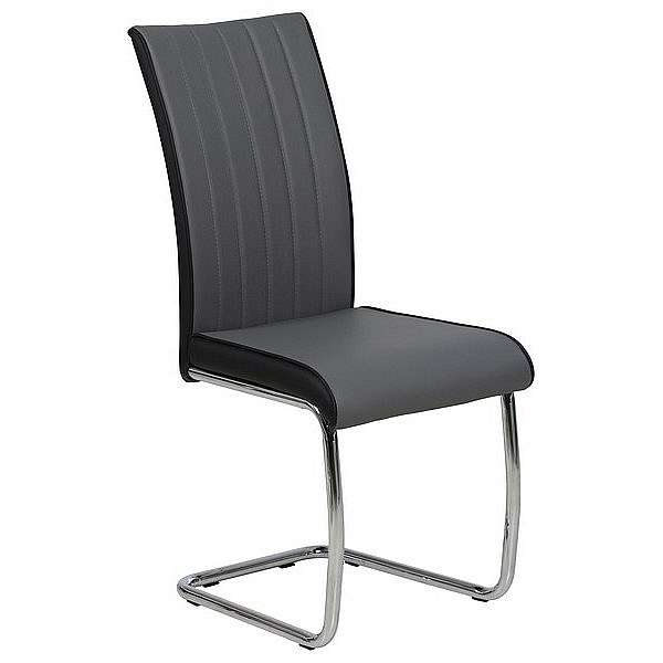 Jídelní židle Vertical, černá ekokůže