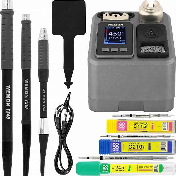 Pájecí Stanice Wemon T31 80W 3 Baňky 3 Hroty C115 C210 C245 Oss Team