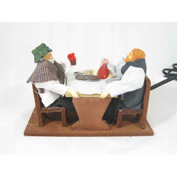 Pohyblivá Figurka Do Betlému Božen Kolegové u stolu výška 12 cm na 220/230 V