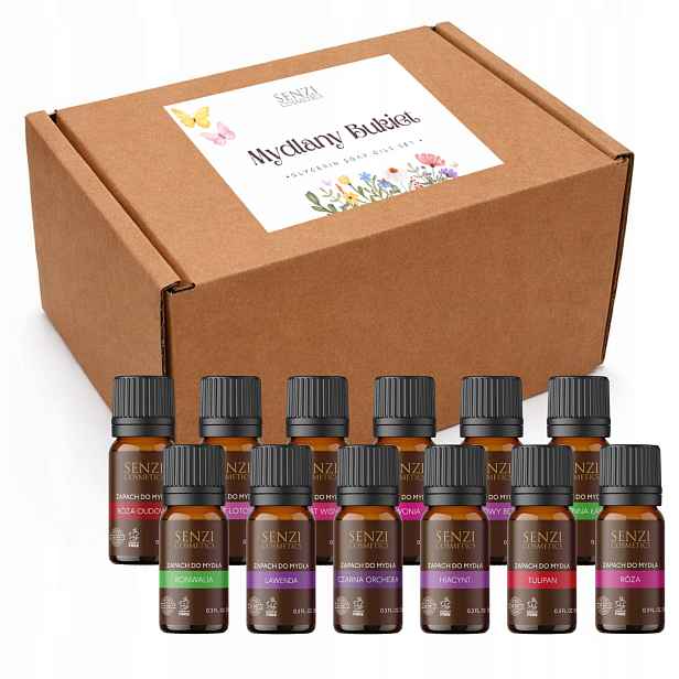 Sada vonných olejů Květinová na mýdla Mýdlová Kytice 12 x 10 ml