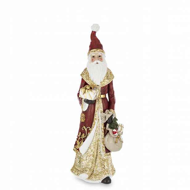 Vánoční figurka Mikuláš Hvězdor červeno-zlatá 35 cm159482 Art-pol