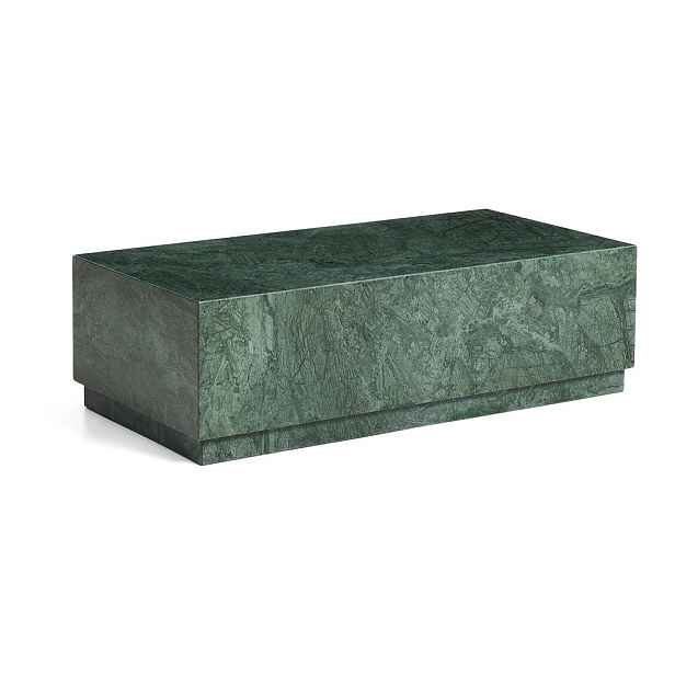 Zelený mramorový konferenční stolek 50x100 cm Sorein – Kave Home
