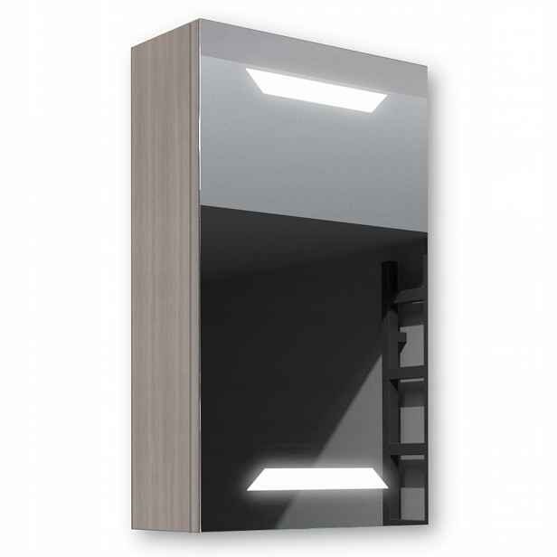 Dřevěná skříňka 40x70 Led zrcadlo Loki Akácie