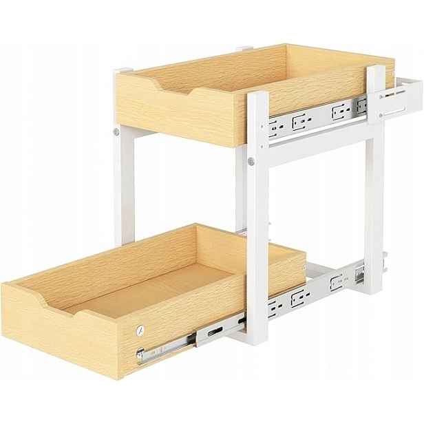 Kuchyňský organizér Livofloral Zásuvky Výsuvné kovové dřevo 28 x 40 x 42