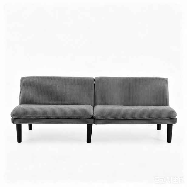 Modfu ROZKLÁDACÍ pohovka z sametu 168x86x67 cm šedá s 3polohovým opěradlem a funkcí lůžka, úsporné řešení do menších prostor