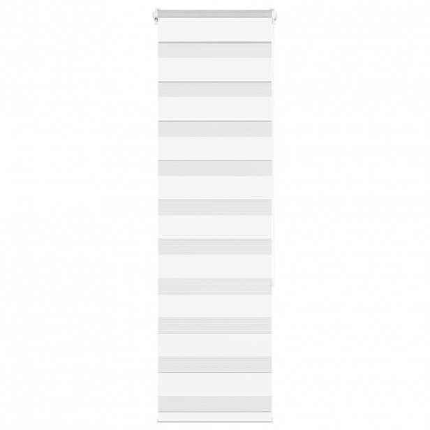 vidaXL Zebra roleta bílá 40x150 cm šířka látky 35,9 cm polyester