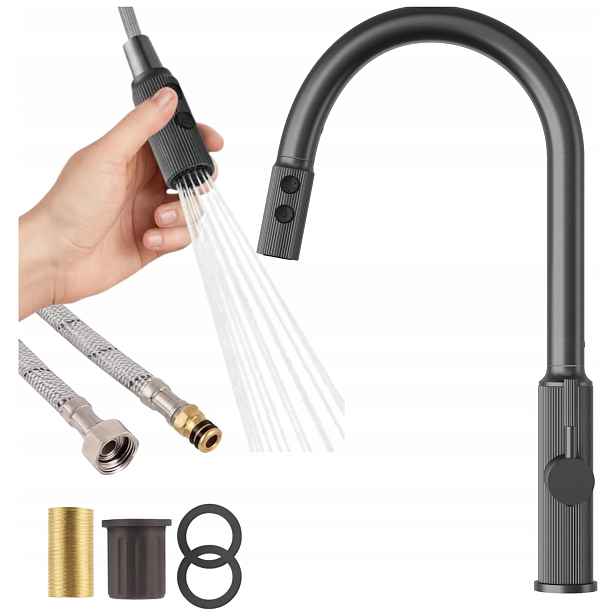 Kuchyňská baterie Gungrey vytahovací sprcha Stojanový kohout Luna 2 funkce
