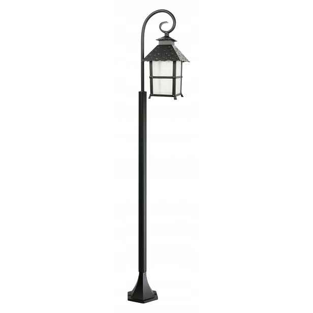 Lampa venkovní stojací zahradní lampa klasická černá 146 cm Su-ma