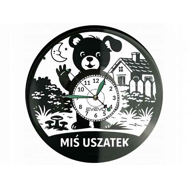 Medvídek Ušatek Pohádka Nápad na Dárek Nástěnná Dekorace z vinylové desky