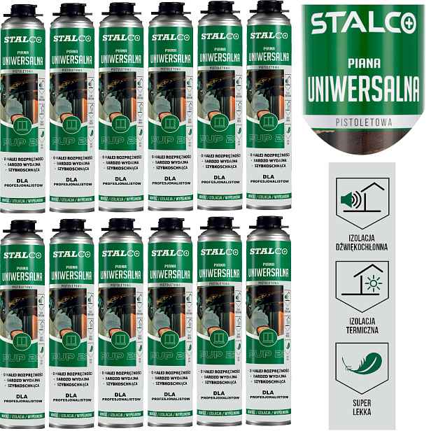 Montážní Pěna Pistolová Pěna 750ML 12 Kusů