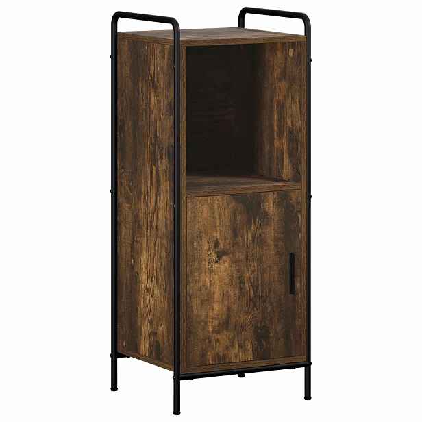 vidaXL Koupelnová skříň Kouřový dub 40 x 36 x 99,5 cm Kompozitní dřevo