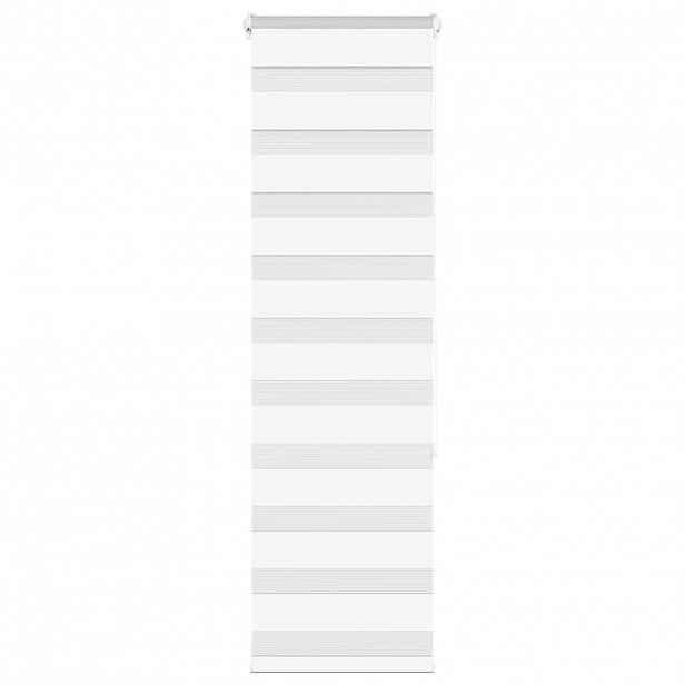 vidaXL Zebra roleta bílá 45x150 cm šířka látky 40,9 cm polyester