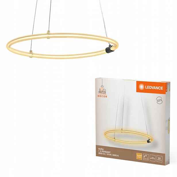 Závěsné Stropní Svítidlo Dekorativní Led 18W 3000K Bílá Decor