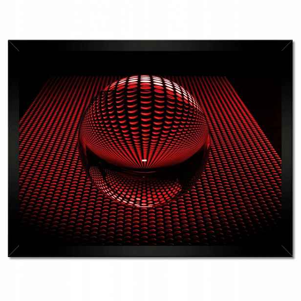 Plakáty v rámu 40x30 Červená koule Disco