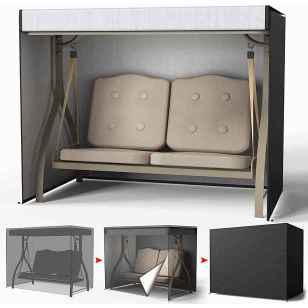 Ochranný Obal Na Zahradní Houpačku 220x125x170 CM Voděodolná Plachta