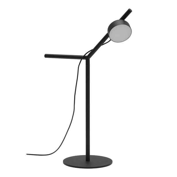 Černá kovová LED stmívatelná stolní lampa (výška 61,5 cm) Orey – Kave Home