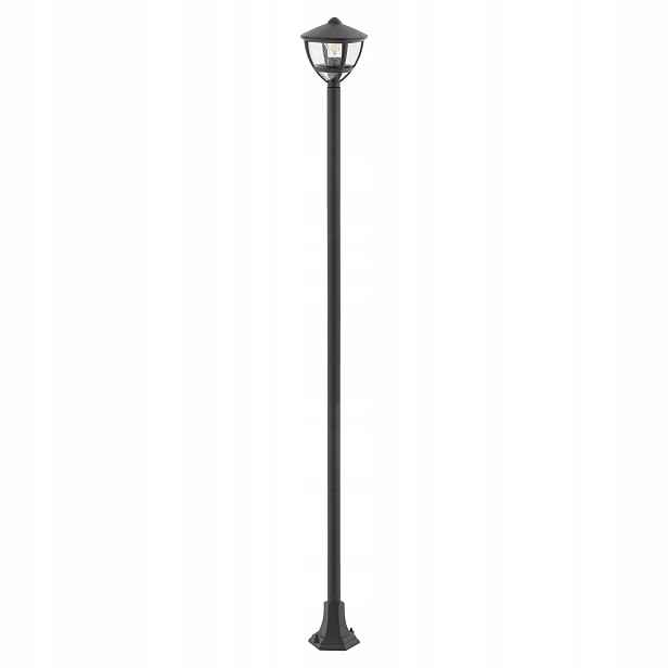 Moderní černá zahradní lampa Nowodvorski