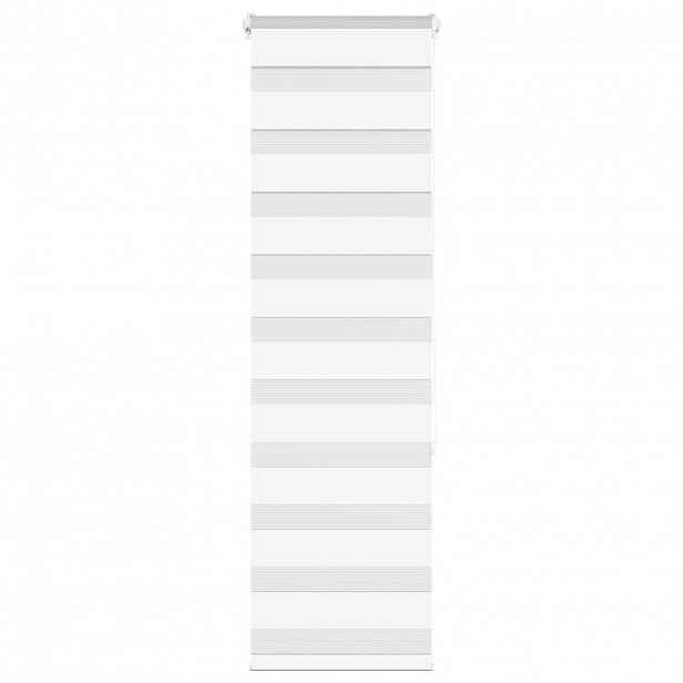 vidaXL Zebra roleta bílá 50x150 cm šířka látky 45,9 cm polyester