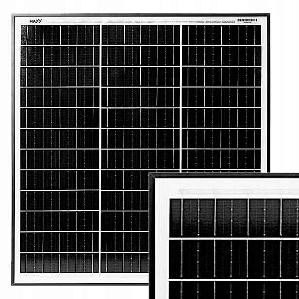 Solární Panel 55W Maxx Monokrystalický MC4 Lehká Konstrukce
