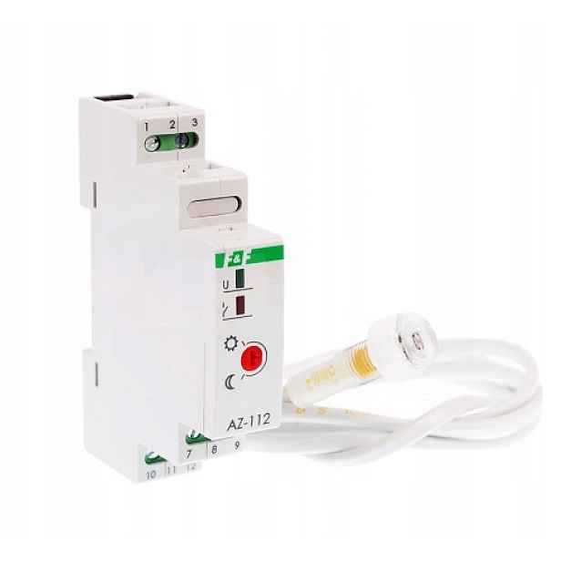 Soumrakový automat s vnější sondou Din 1P 16A 230V IP20 F&f AZ-112