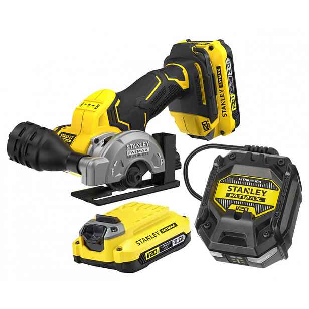 Stanley - 18V AKU univerzální řezačka 76 mm, 2x aku 2,0 Ah Li-Ion, nabíječka SFMCM300D2-QW