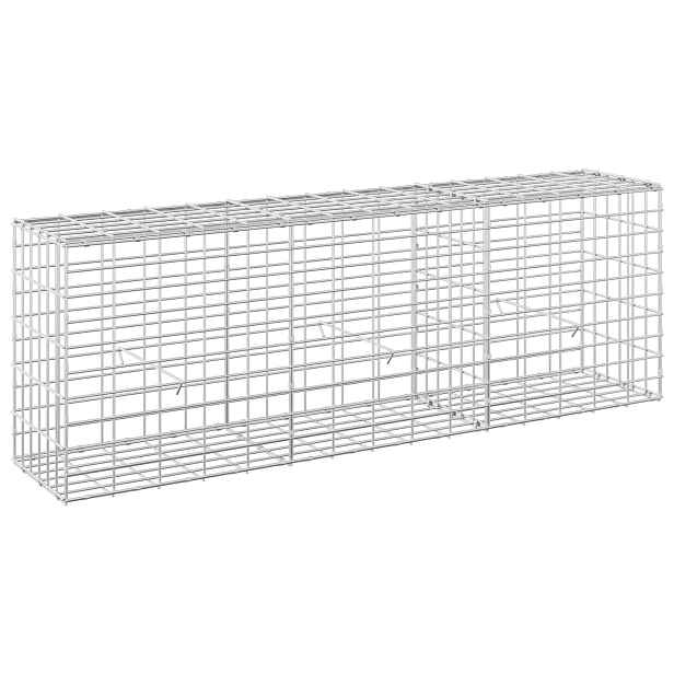 vidaXL Gabion s drátem 3,5 mm a síťkou 5x10 cm 150x30x50 cm