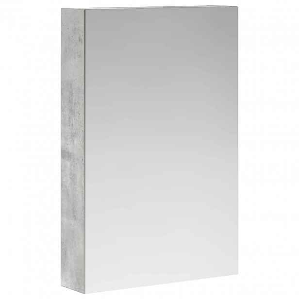 vidaXL Koupelnová zrcadlová skříň Betonově šedá 40 x 10,5 x 60,5 cm