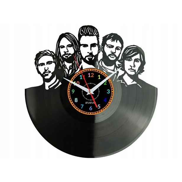 Maroon 5 Dárek Originální dekorace do domu Hodiny z vinylové desky