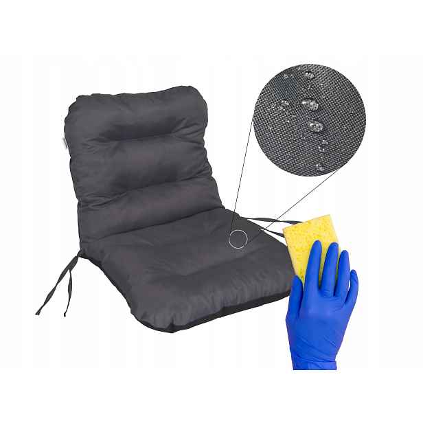 Polštář na křeslo Lehátko Zahradní křeslo 96x48 cm Sedák Opěradlo Terasa