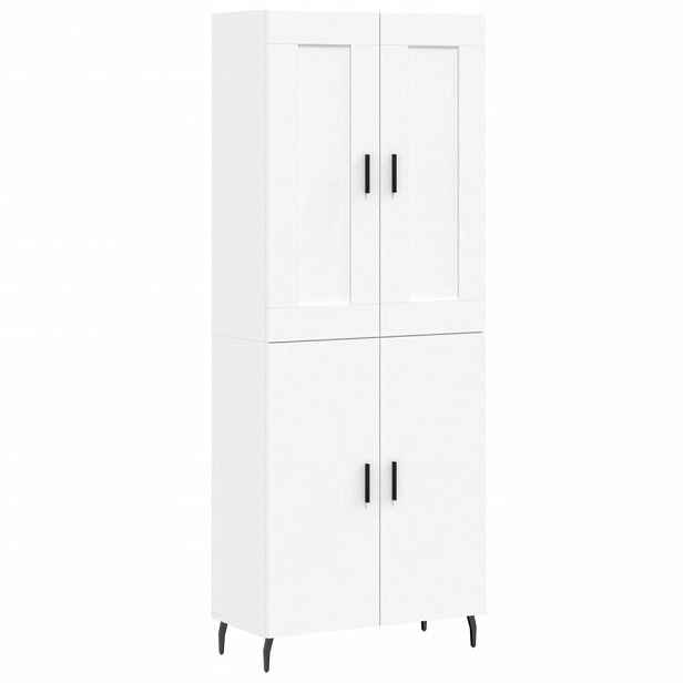vidaXL Skříň highboard bílá 69,5 x 34 x 180 cm kompozitní dřevo