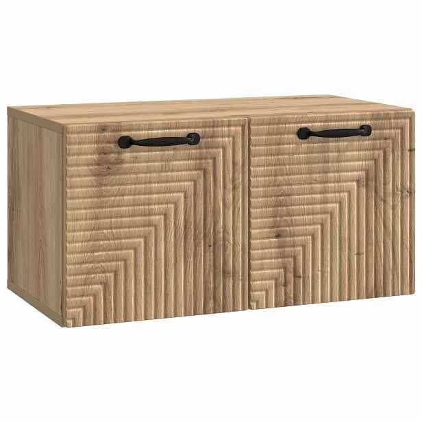vidaXL Nástěnná TV skříň 59,5 x 31 x 30 cm Dub artisan