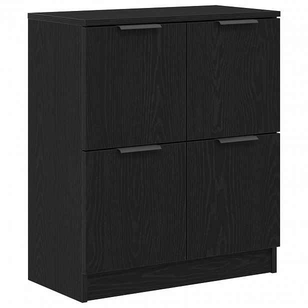 vidaXL Servírovací skříň Černý dub 60 x 30 x 70 cm Kompozitní dřevo