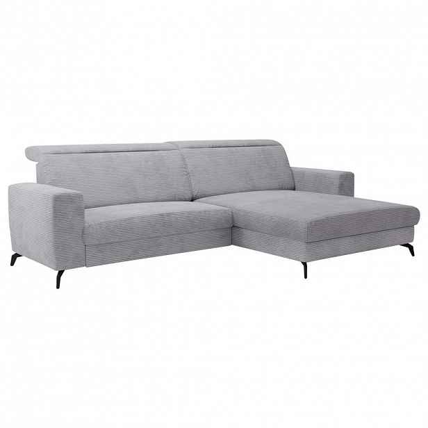 Sit & More ROHOVÁ SEDAČKA, textil, světle šedá