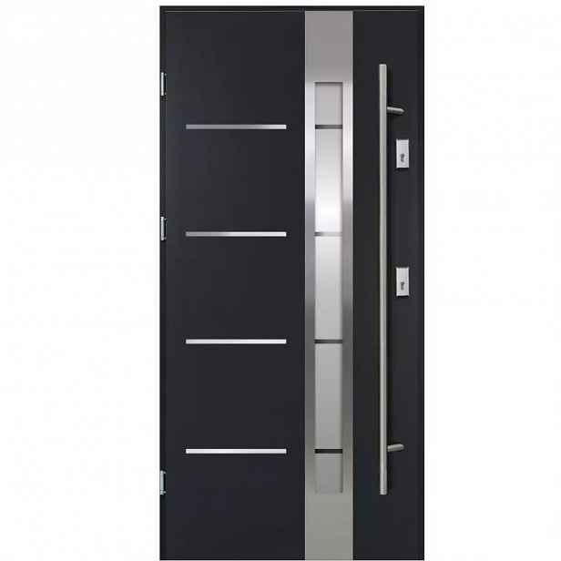Vchodové dveře Luna S68 2ZA 90L antracit antaba 160 2070x1000x68 mm