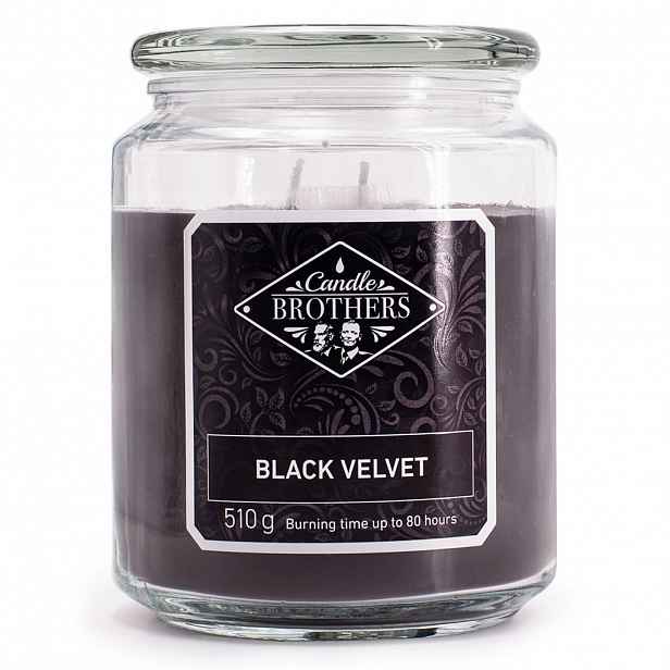 VONNÁ SVÍČKA Vícebarevná Black Velvet ve skle 100 h