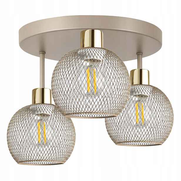 Stropní Svítidlo Stropní Svítidlo Béžový lustr Ecru Kaszmir Loft Edison do pokoje