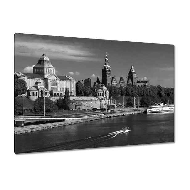 Obrazy 120x80 Černobílý Štětín