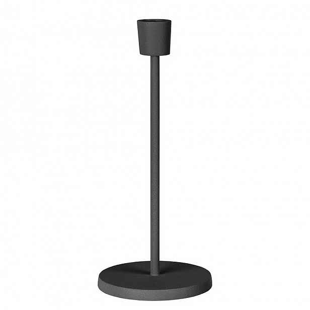 Butlers HIGHLIGHT Svícen na dlouhou svíčku 24 cm - černá